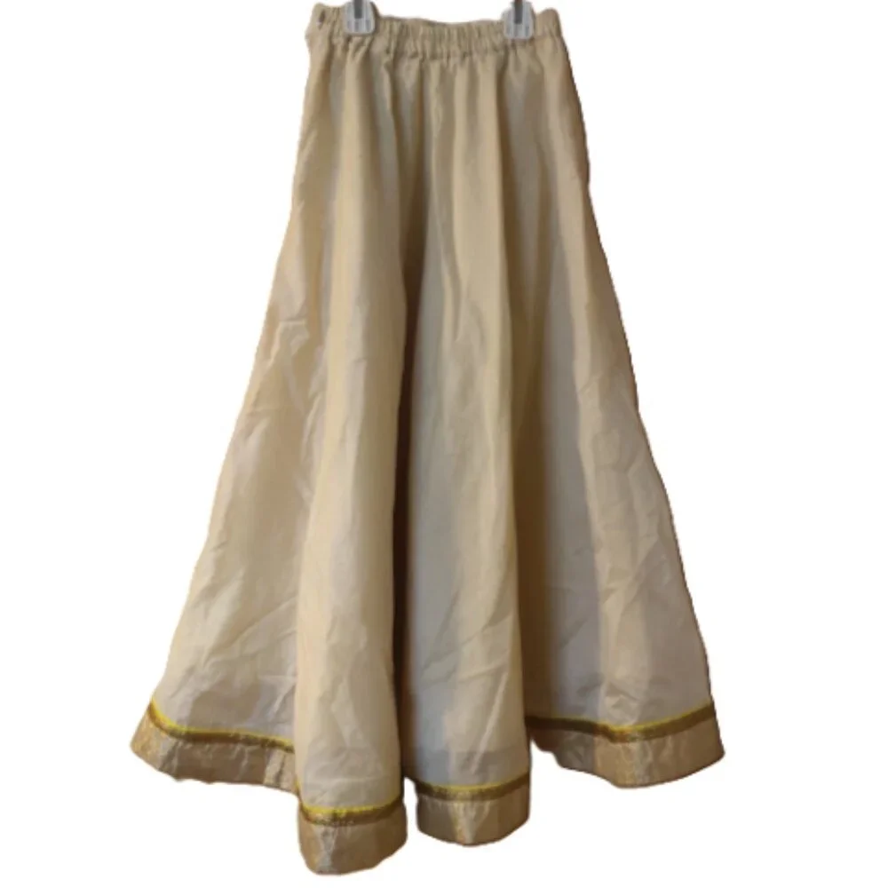 Kid/Junior Indian Skirt Lehenga Formal Gold/Champagne Junior's XS Kid's Large